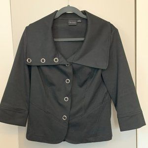 Tribal black jacket, size 8